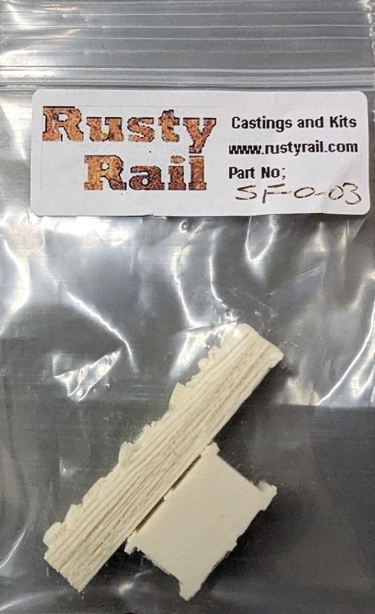Rusty Rails SF-0-03 O Scale Craftsman Castings and Kits