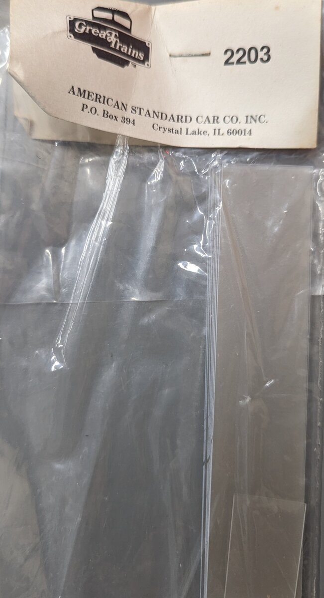 Great Trains 2203 Plastic Sheet Inserts