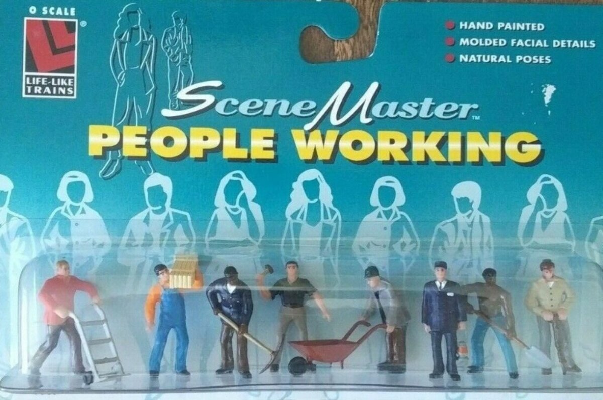 Life Like 1667 O Scene Master People Working Han Painted (Set of 8)