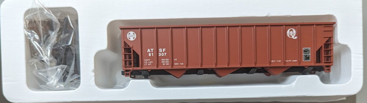 Con-Cor 001-009332-2 HO 12 Panel 100 Ton Coal Hopper Santa Fe "Q" #81307