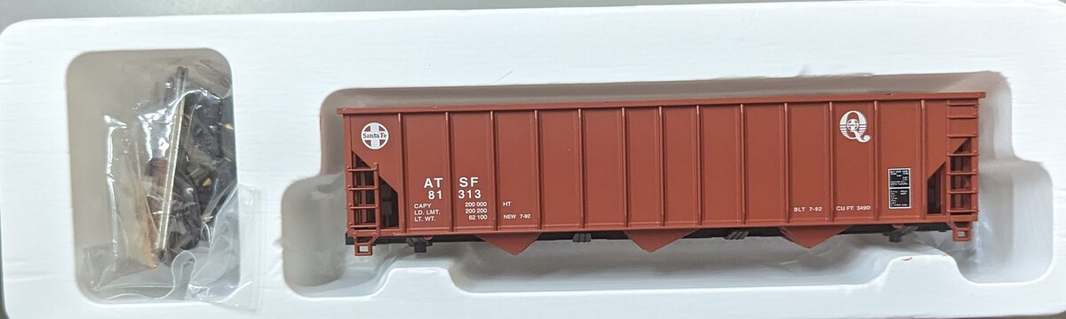 Con-Cor 001-009332-3 HO 12 Panel 100 Ton Coal Hopper Santa Fe "Q" #81313