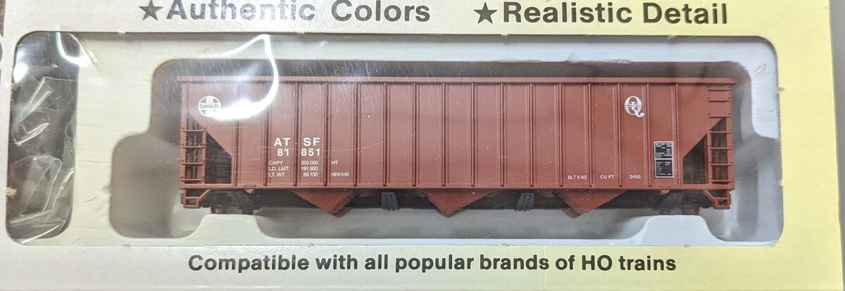 Con-Cor 001-009356-3 HO Santa Fe "Q" 15 Panel 100 Ton Coal Hopper #81851