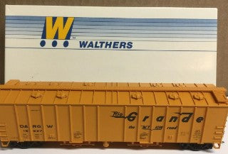 Walthers 932-3676 HO 50' Airslide Hopper D&RGW (Orange)