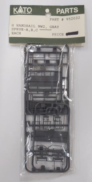 Kato 952032 HO Gray Handrail NW2 Sprue-A/B/C
