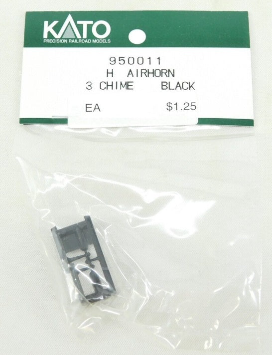 Kato 950011 HO Black H Air Horn 3 Chime (Pack of 2)