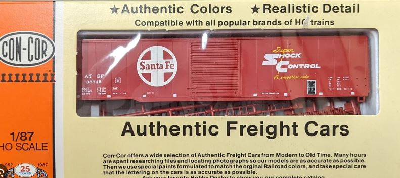 Con-Cor 0001-550 HO Santa Fe 60' Single Door Boxcar #37731 Kit