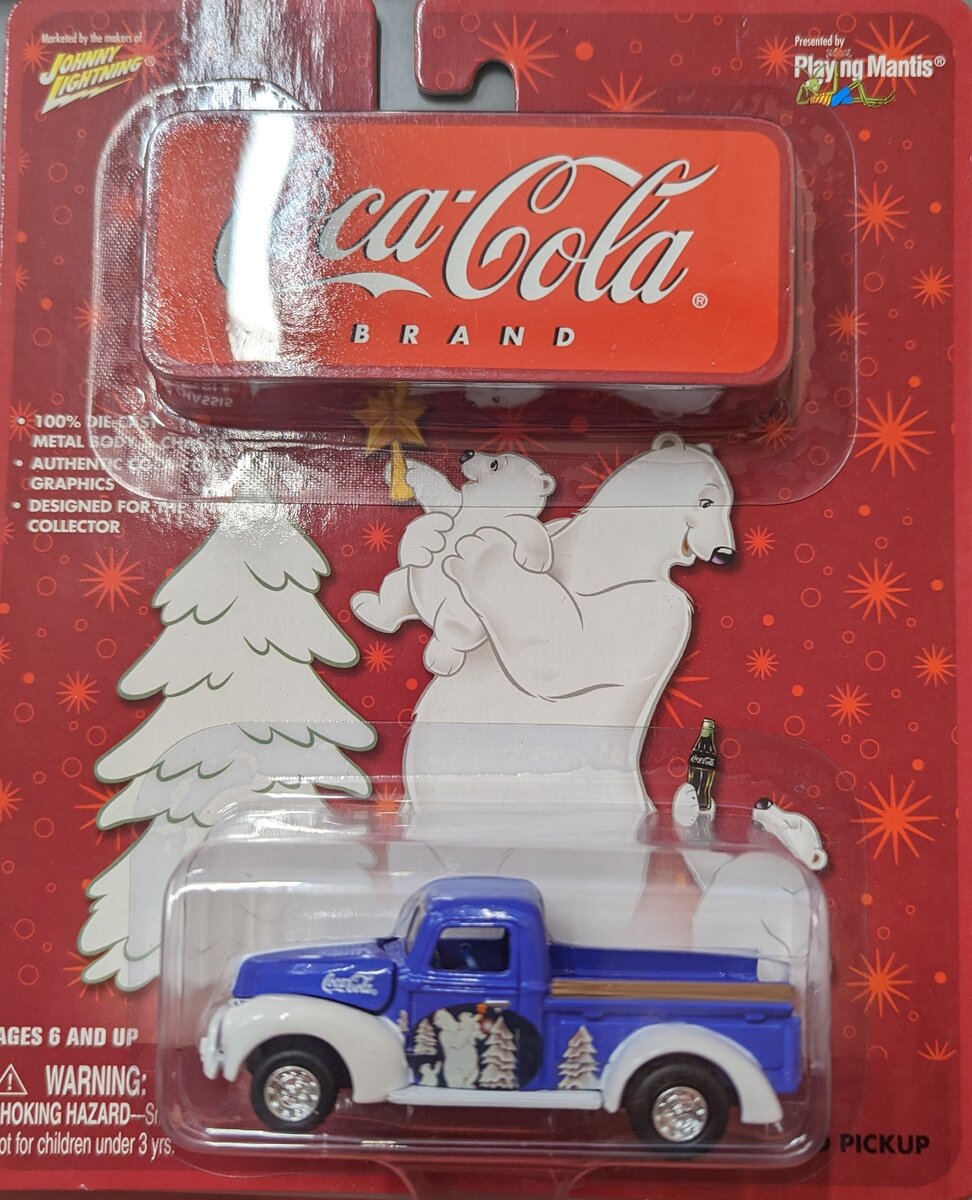 Johnny Lightning 309-02 1:64 Coca-Cola Polar Bears 1940 Ford Pickup