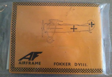 AIRFRAME 67 1:72 Fokker DVIII Plastic Mold
