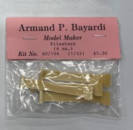 Bayardi AD/104 1:32 Resin Pilasters (Pack of 4)