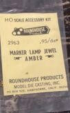 Roundhouse 2963 HO Amber Marker Lamp Jewel