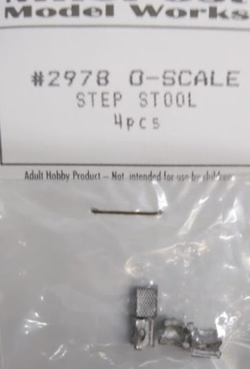 Mile Post Model Works 2978 O Step Stool (Pack of 4)