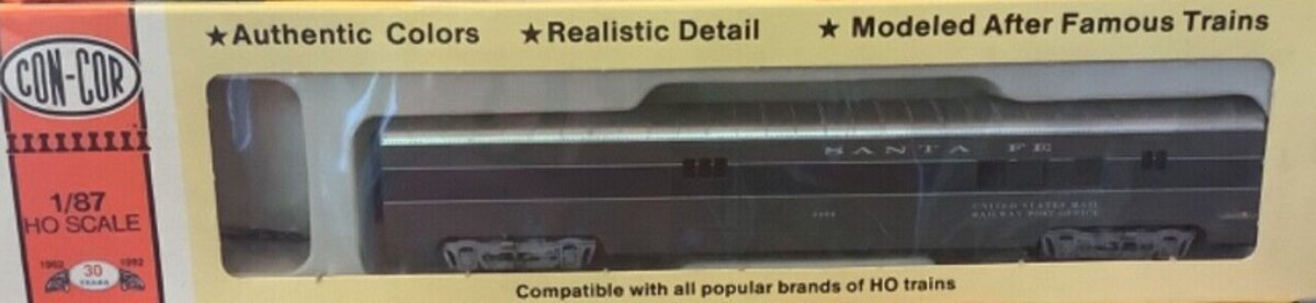 Con-Cor 0001-00920D-2 HO Santa Fe Scout 72 Ft Passenger Car RPO # 3403 Kit
