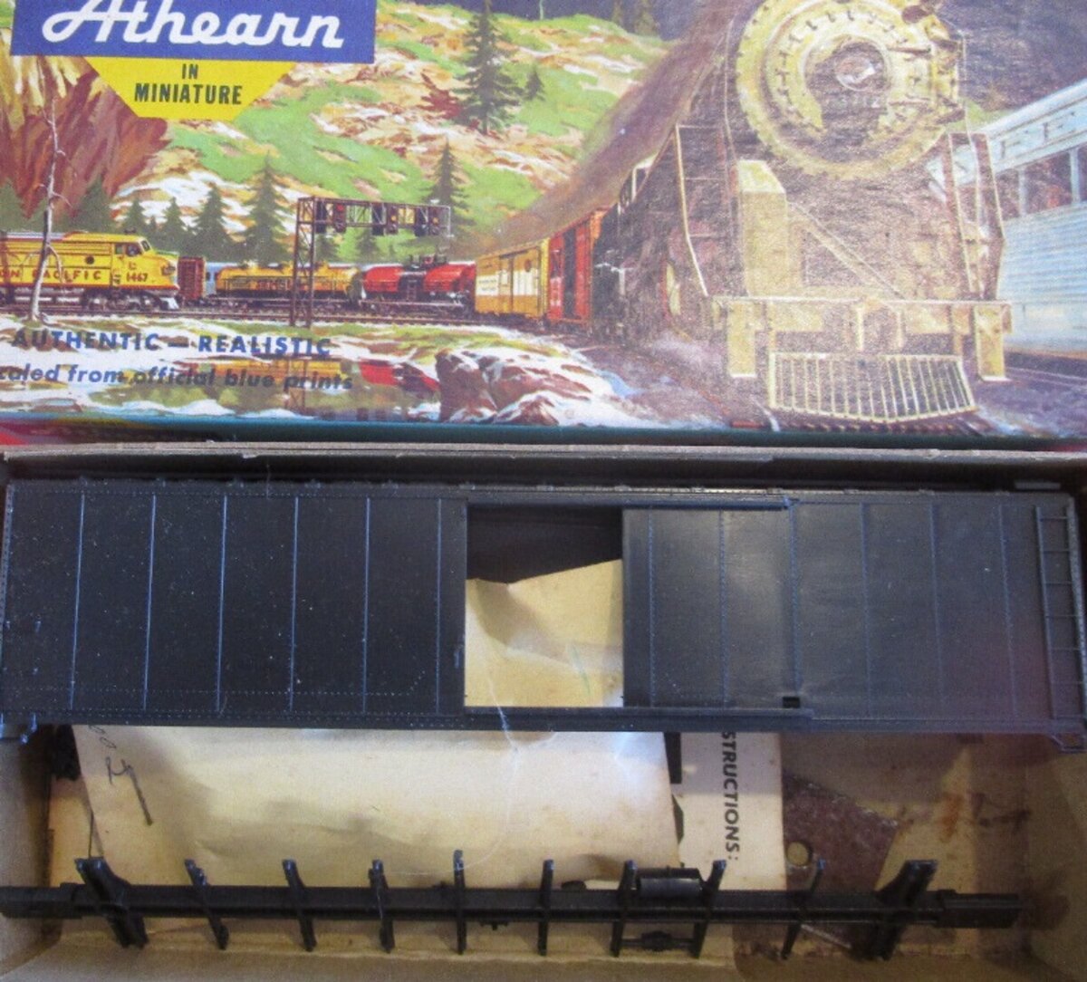 Athearn HO 50' Single Door Undecorated Box Car Kit