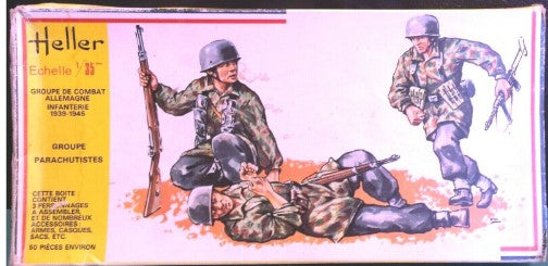 Heller 117 1/35 1939-1945 Group of Combat Infantry Paratrooper Team