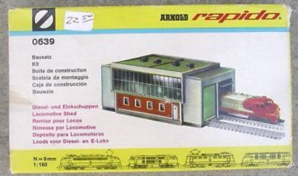 Arnold Rapido 0639 N Locomotive Shed Building Kit