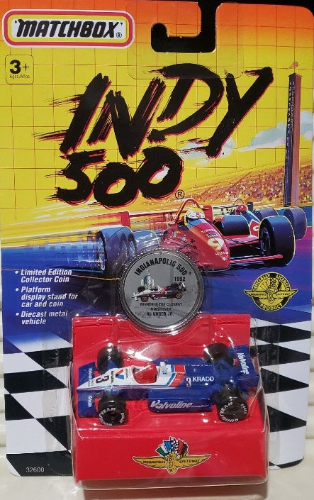 Matchbox 32600 1:64 Valvoline #3 1992 Indianapolis 500 Superfast Indy 500 W/Coin
