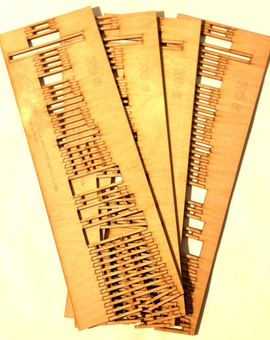 Fast Tracks 6 HO Turnout Quick Sticks For Code 83 (Pack of 4)