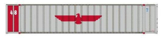 Class One Model Works CT00305 HO 48' Exterior Container APL Silver/Large Eagle