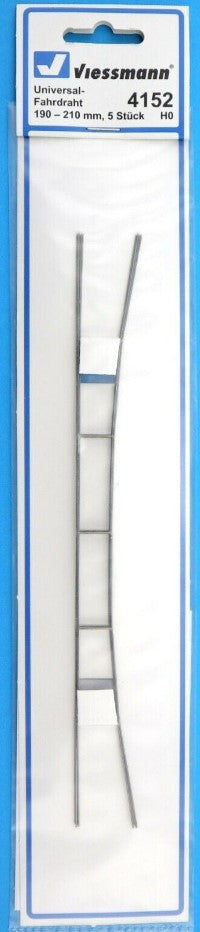 Viessmann 4152 HO Universal Travel Wire 190-210 mm (Pack of 5)