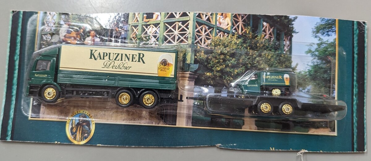Grell Hummer 3 HO Kapuziner Weissbier Delivery Truck w/Trailer