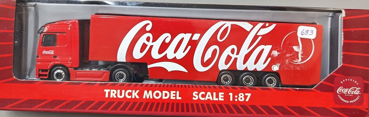 Lemke 1 1:87 Coca Cola Model Semi Truck