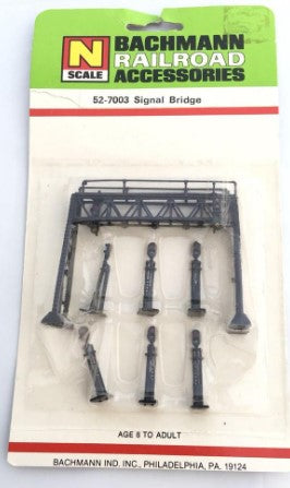 Bachmann 7003 N Scale Signal Bridge with Block Signals