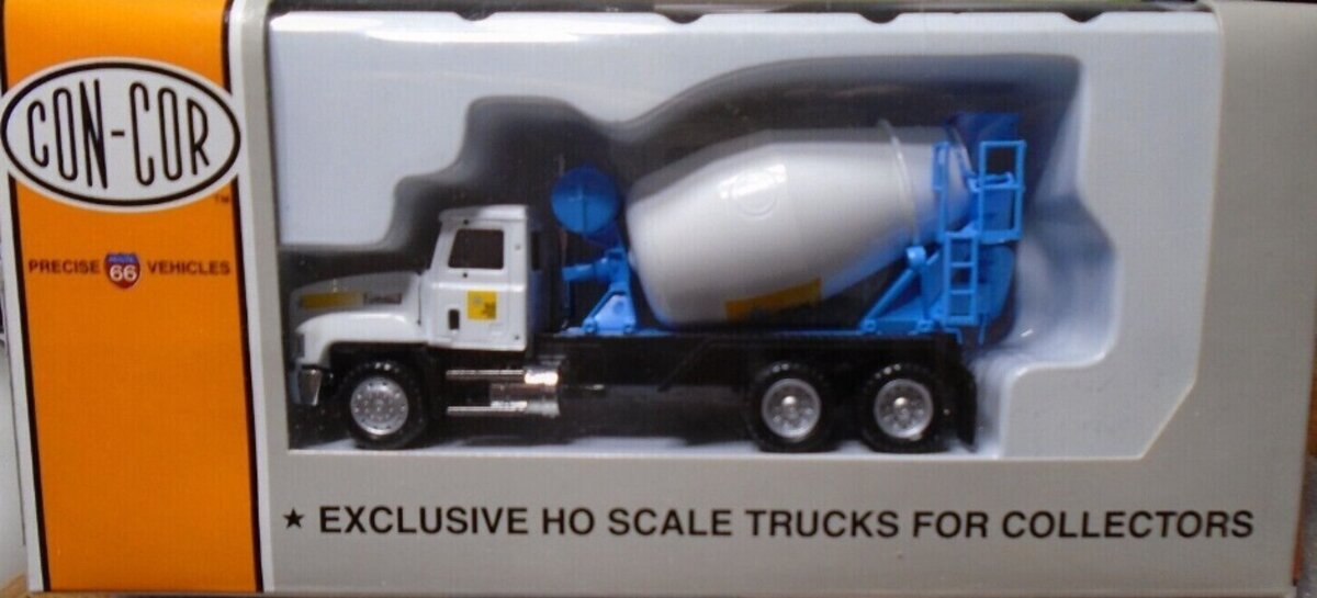 Con-Cor 0004-002033 HO Blue Star Cement Mixer Truck Exclusive For Walthers