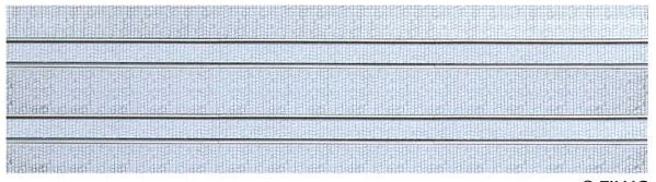 Tillig 87016 HO m/TT Paving Stone Straight Tram Track with Brackets