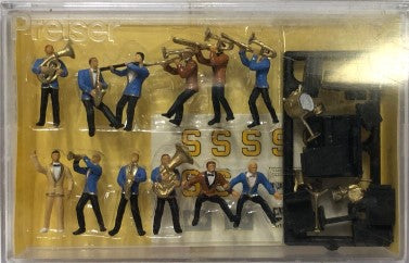 Preiser 613 HO Jazz Swing Band Member w/Equipment Figures