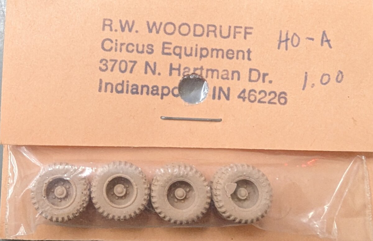 R.W. Woodruff Circus Equipment 4A HO Replacement Tires