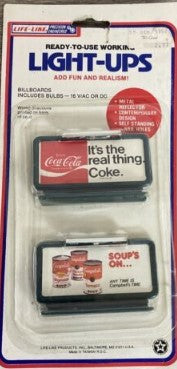 Life Like 1215 HO Campbell's Soup and Coca-Cola Light-Ups Billboards