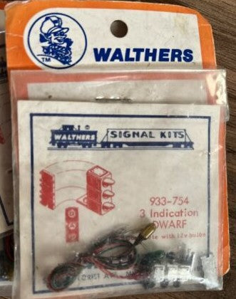 Walthers 933-754 HO 3 Indication DWARF w/12v Bulbs