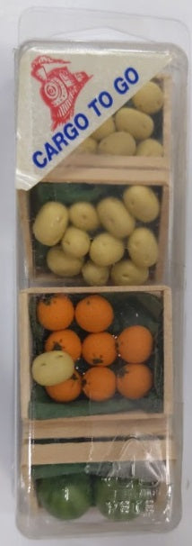 Cargo to Go 5 G Scale Fruits in Crate Watermelon/Oranges/Apples & Potatoes