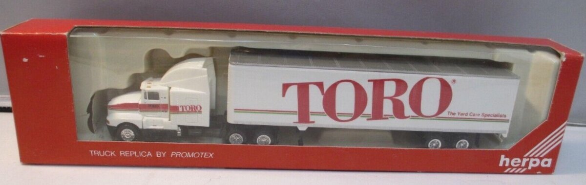 Herpa HO Scale By Promotex Toro Kenworth T600 Semi Tractor With 48' Trailer