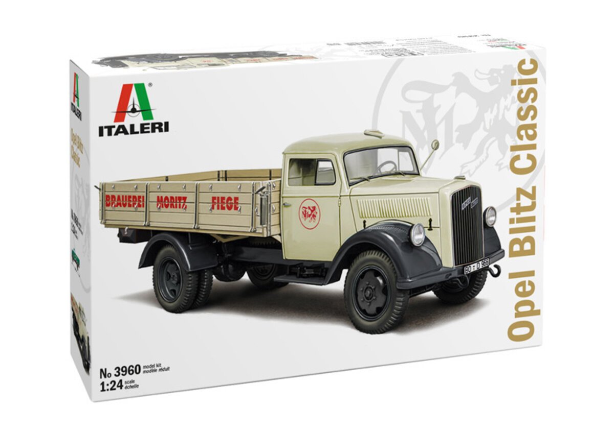 Italeri 3960 1:24 Opel Blitz Classic Truck Plastic Model Kit – Trainz