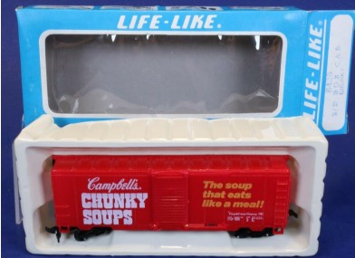 Life Like 8428 HO Campbell's Chunky Soup S/D Box Car