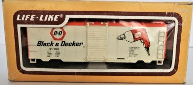 Life Like 8484 HO Black & Decker Single Door Box Car