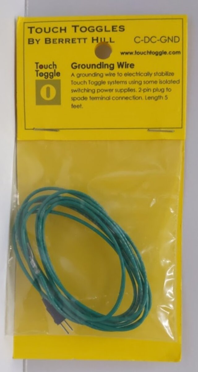 Touch Toggle C-DC-GND Green Grounding Wire To Electrically Systems 5 Feet