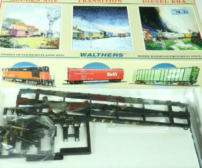 Walthers 932-3769 HO GSC 54' Seaboard Coast Line Flat Car Kit #678410