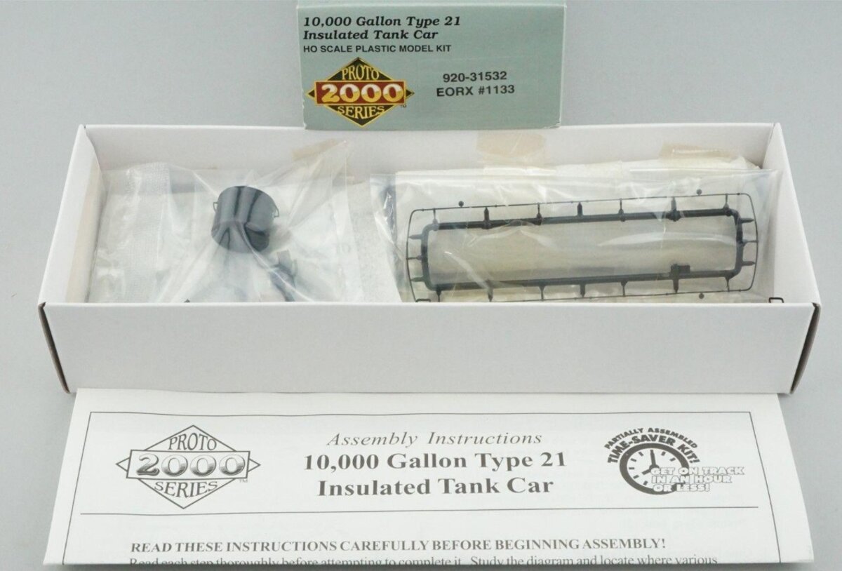 Proto 2000 920-31532 HO EORX 10,000 Gallon Type 21 Insulated Tank Car # 1133 Kit