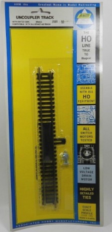 AHM 2525 HO Uncoupler Track w/Switch Manual Brass & Figure