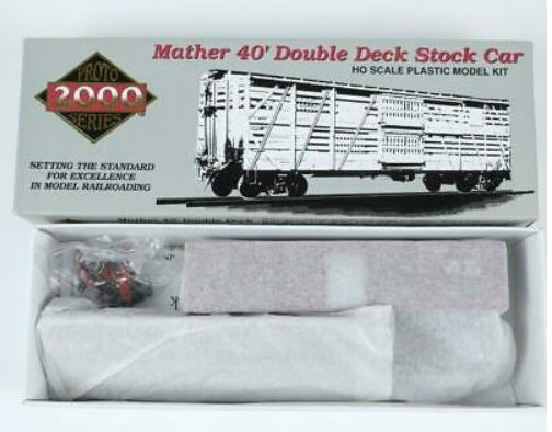 Proto 2000 109092 HO Life Like GM&O Mather 40' Double Deck Stock Car #109092 Kit