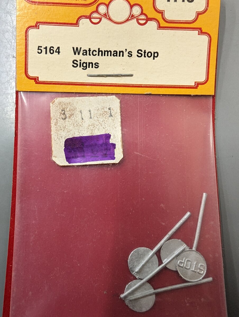 Chooch Enterprises Inc 5164 O Scale Watchman''s Shop Signs (Pack of 4)