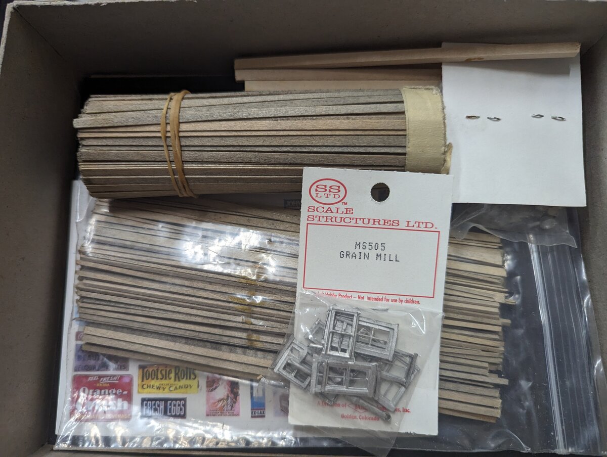 Micro-Scale Models MS505 HO Grain Mill Craftsman Building Kit