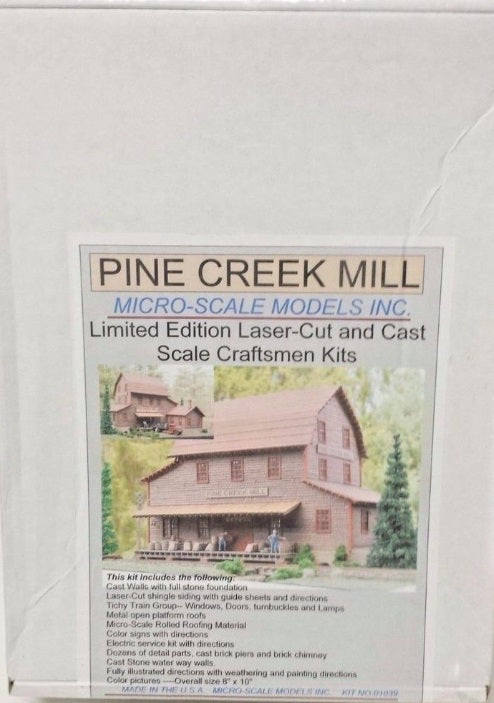 Micro-Scale Models 01039 HO Pine Creek Mill Limited Edition Laser-Cut Kit