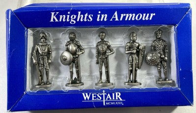 Westair 10145 Diecast 1:32 Scale Knights in Armor 1972 Pewter Figure