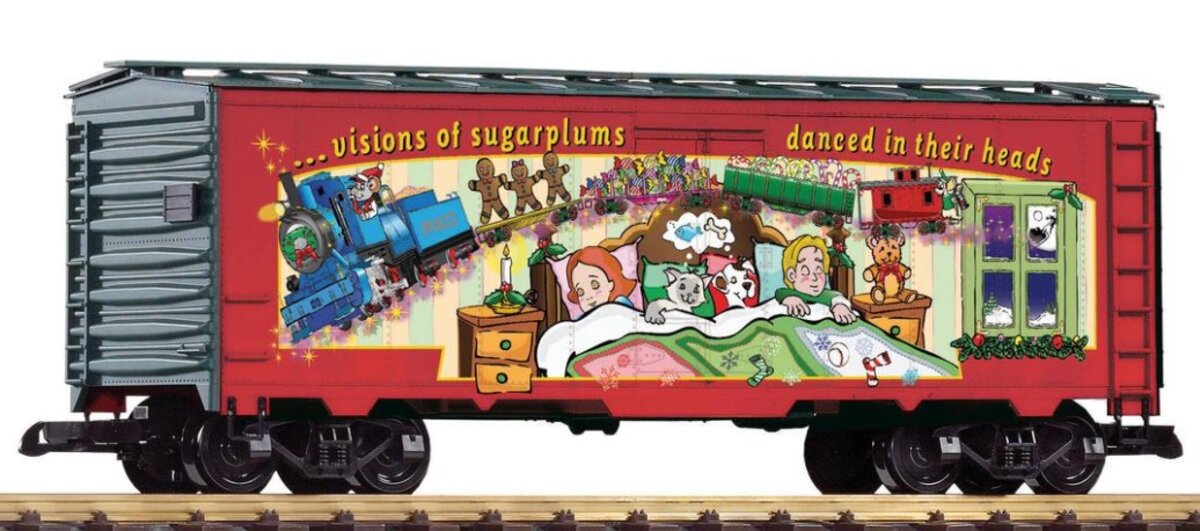 Piko 38871 G Scale 2016 Christmas Box Car For Outdoor & Indoor