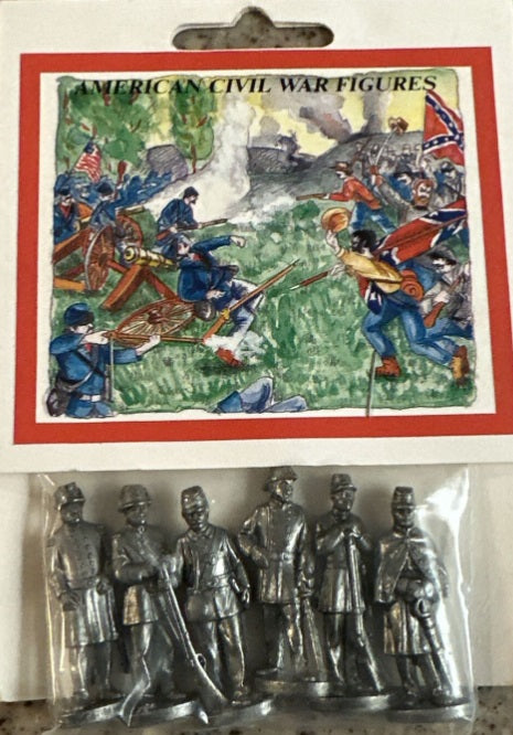 Winter Reproductions Ltd. 6 1.57" Tall American Civil War Pewter Figures