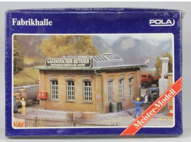 Pola 841 HO Galvanischer Betrieb Brick Factory Hall Building Kit