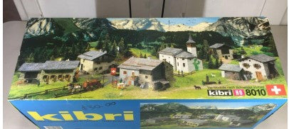 Kibri B-8010 HO Village Building Kit Including 6 Various Structures